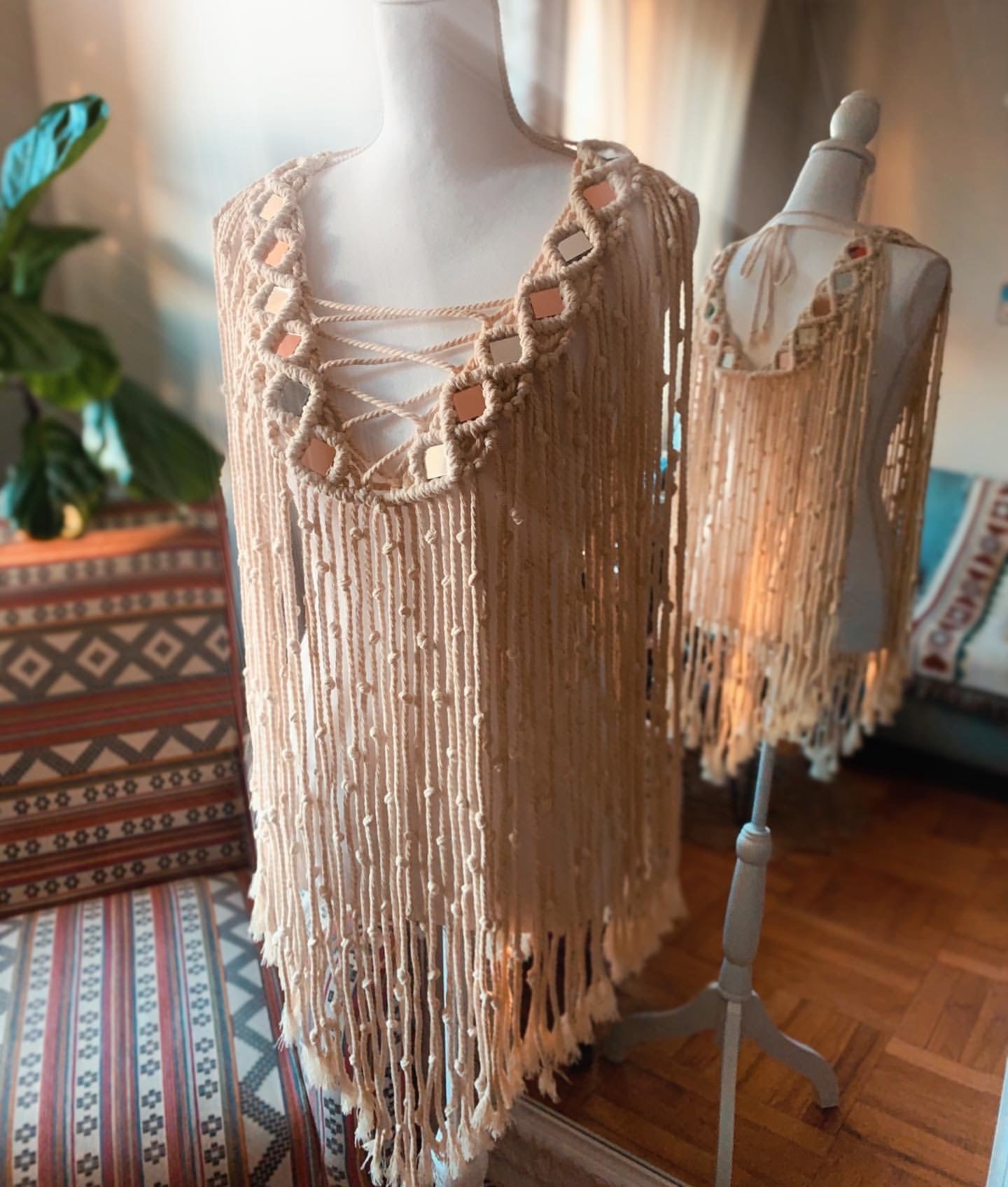 Breeze Macramé cape