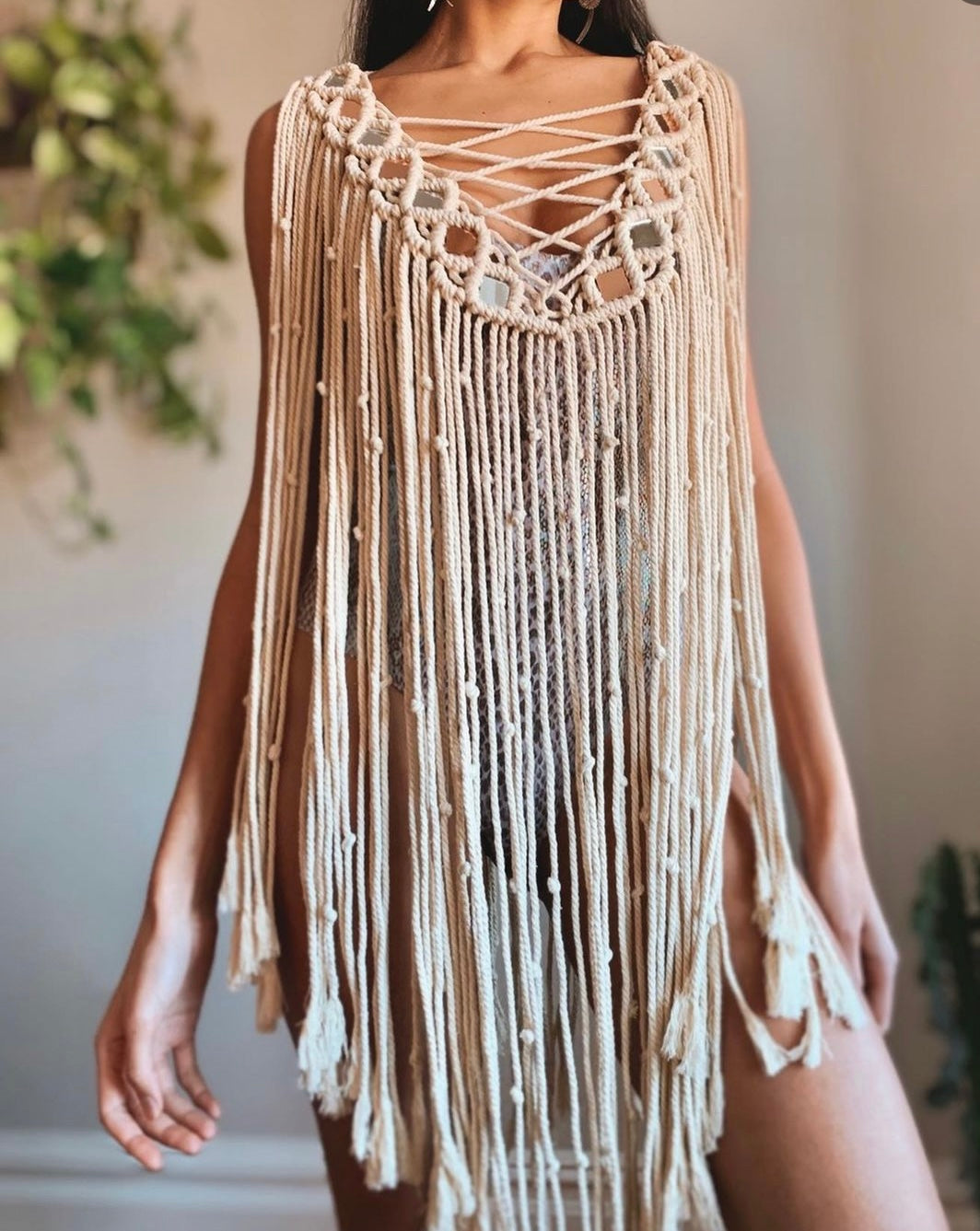 Breeze Macramé cape