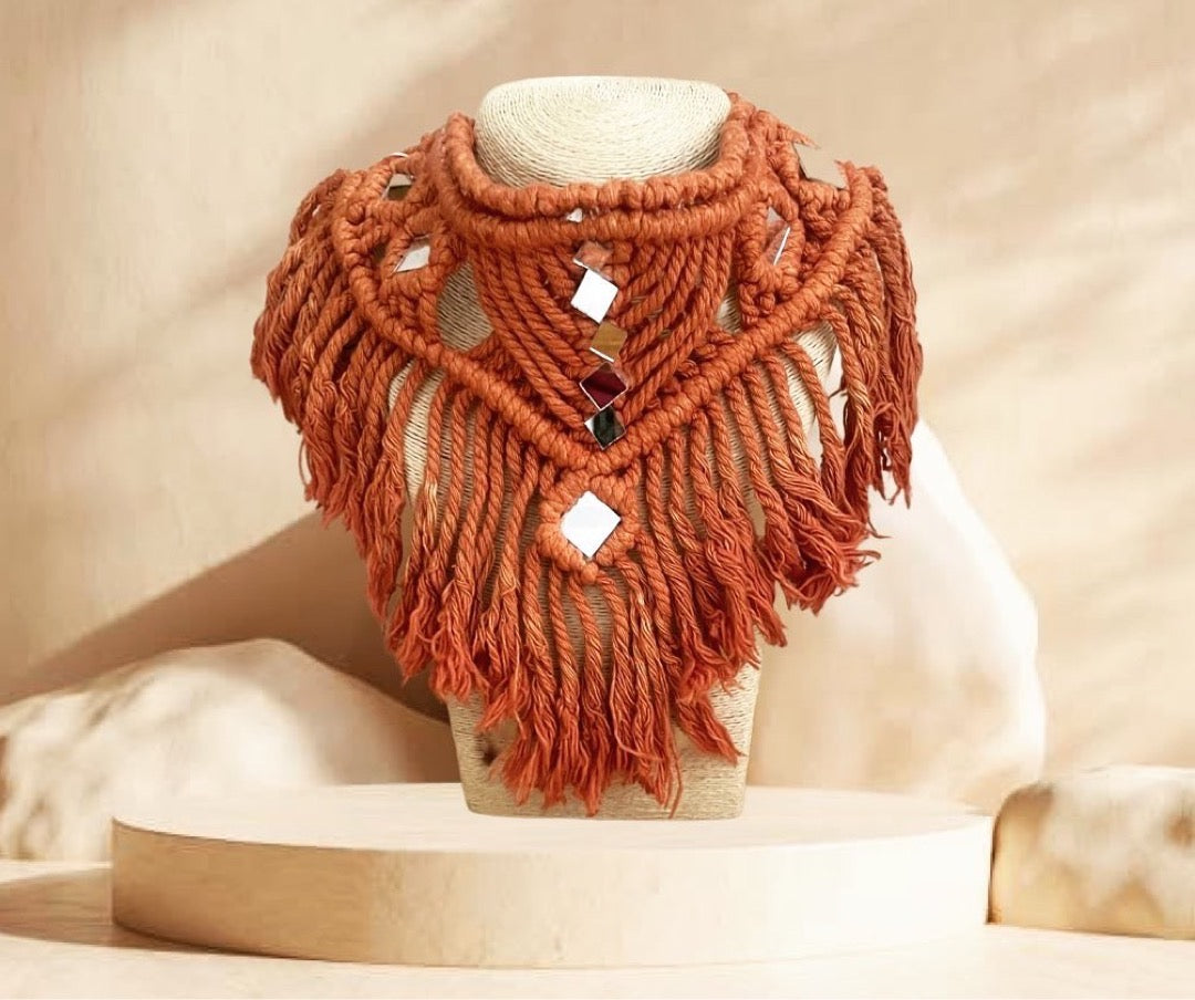 MAC macrame Handmade Neckpiece