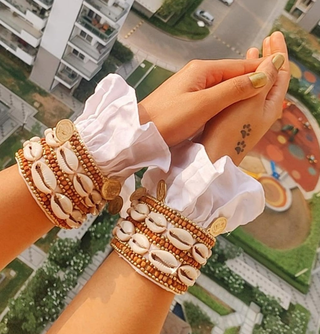 MARINE Handmade Shell Cuffs